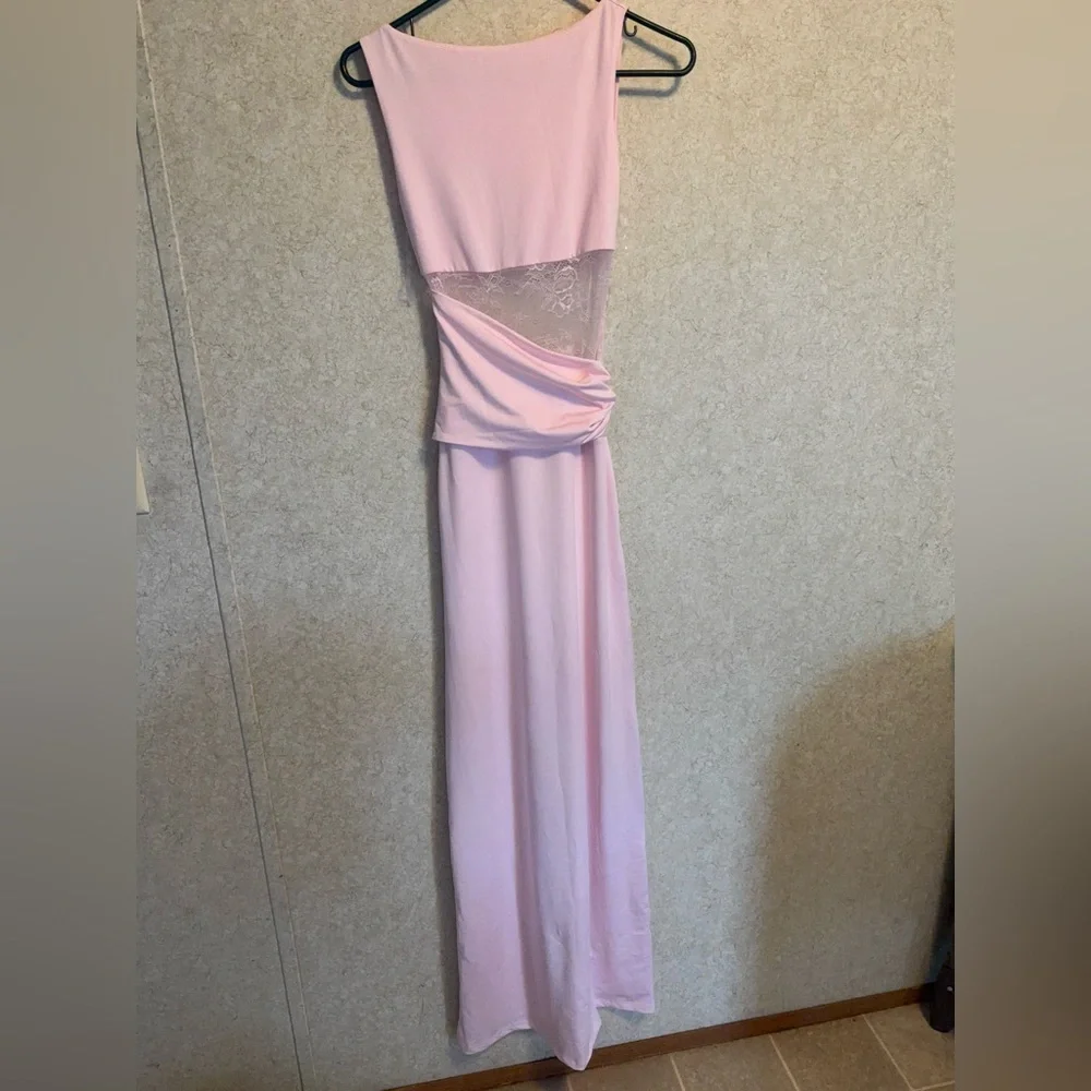 Peppermayo Blush Lace Panel Slip Dress - Picture 4 of 8